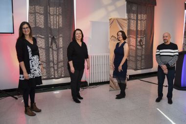 Stéphanie Deslauriers, Linda Amyot, présidente de l‘AAM, Roxane Brouillard, Philippe-Béha.